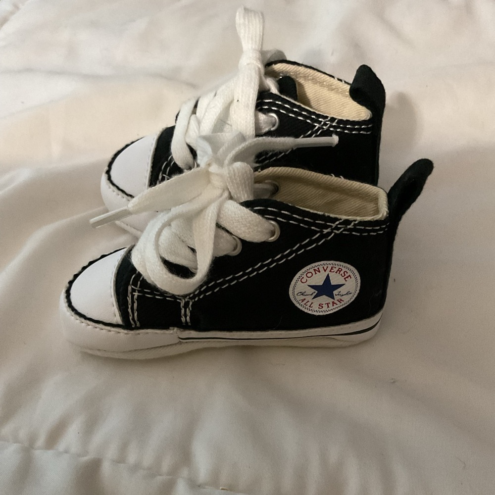 Converse Kids Black and White All Star Sneakers